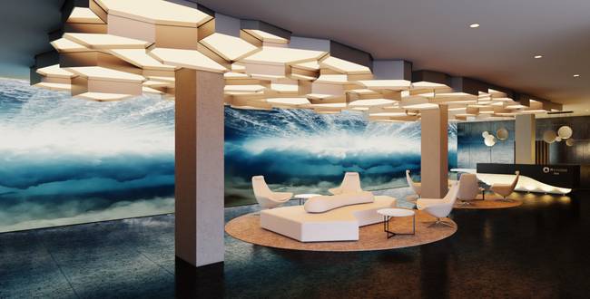 Recepción hotel ilunion san mamés bilbao Recepción hotel ilunion san mamés bilbao